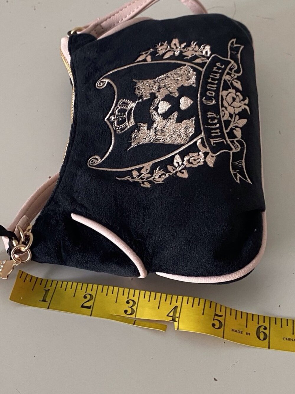 Juicy Couture New Love Chapter Mini Shoulder Bag Scottie Dogs Liquorice Pink NEW - Picture 10 of 12